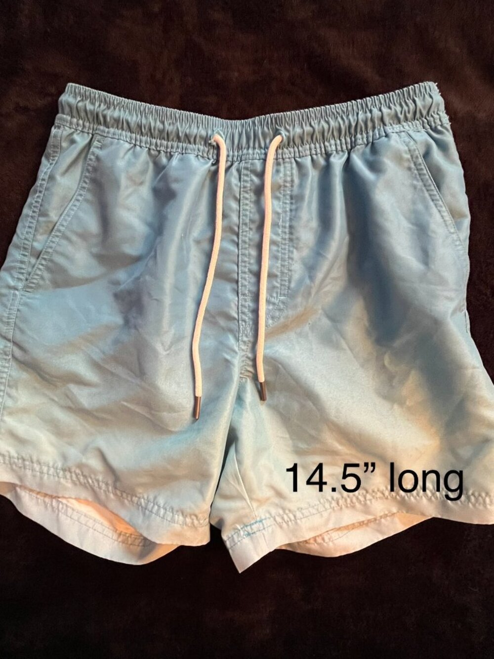 Teen/or XS Mens swim AE American Eagle Swim Trunks turquoise